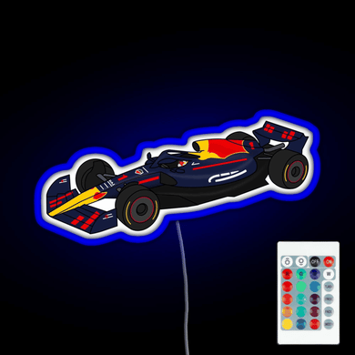 Max Verstappen 1 RedBull Formula One Race Car RGB neon sign remote