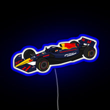 Load image into Gallery viewer, Max Verstappen 1 RedBull Formula One Race Car RGB neon sign blue