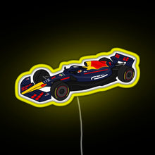 Load image into Gallery viewer, Max Verstappen 1 RedBull Formula One Race Car RGB neon sign yellow