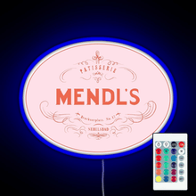 Load image into Gallery viewer, Mendl s Patisserie RGB neon sign remote