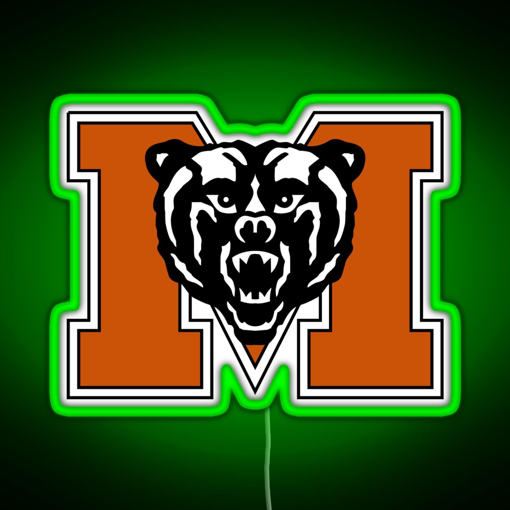 Mercer Sign Mercer University Logo RGB neon sign
