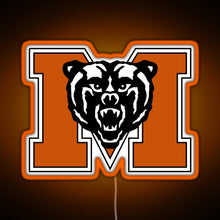 Load image into Gallery viewer, Mercer University Logo RGB neon sign orange