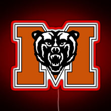 Load image into Gallery viewer, Mercer University Logo RGB neon sign red