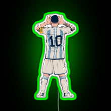 Load image into Gallery viewer, Messi vs Netherlands World Cup Qatar 2022 RGB neon sign green