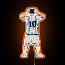 Load image into Gallery viewer, Messi vs Netherlands World Cup Qatar 2022 RGB neon sign orange