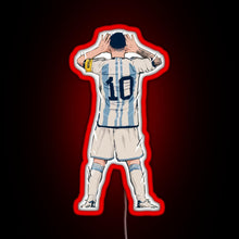 Load image into Gallery viewer, Messi vs Netherlands World Cup Qatar 2022 RGB neon sign red
