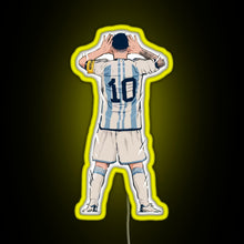 Load image into Gallery viewer, Messi vs Netherlands World Cup Qatar 2022 RGB neon sign yellow