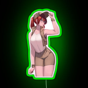 Metal Slug Fio RGB neon sign green