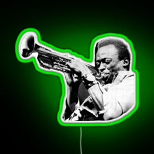 Load image into Gallery viewer, miles davis RGB neon sign green