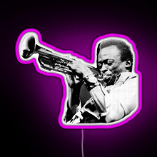 Load image into Gallery viewer, miles davis RGB neon sign  pink
