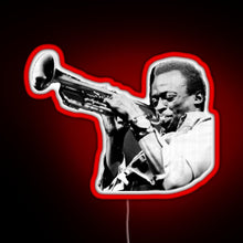 Load image into Gallery viewer, miles davis RGB neon sign red
