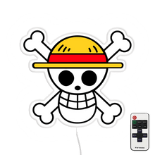 Load image into Gallery viewer, One piece pirate with remote neon led