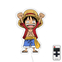 Load image into Gallery viewer, Luffy plate poste led wall