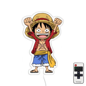 Luffy plate poste led wall