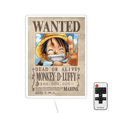 Load image into Gallery viewer, monkey d luffy neon light