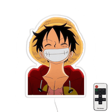 Load image into Gallery viewer, Luffy smiling neon wall plate