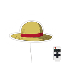 Load image into Gallery viewer, Luffy hat led wall 