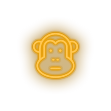 Load image into Gallery viewer, warm_white monkey led animal ape cartoon fauna herbivore monkey zoo neon factory