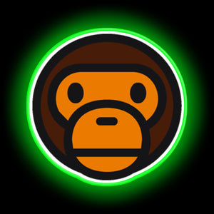 Monkey Bape neon sign