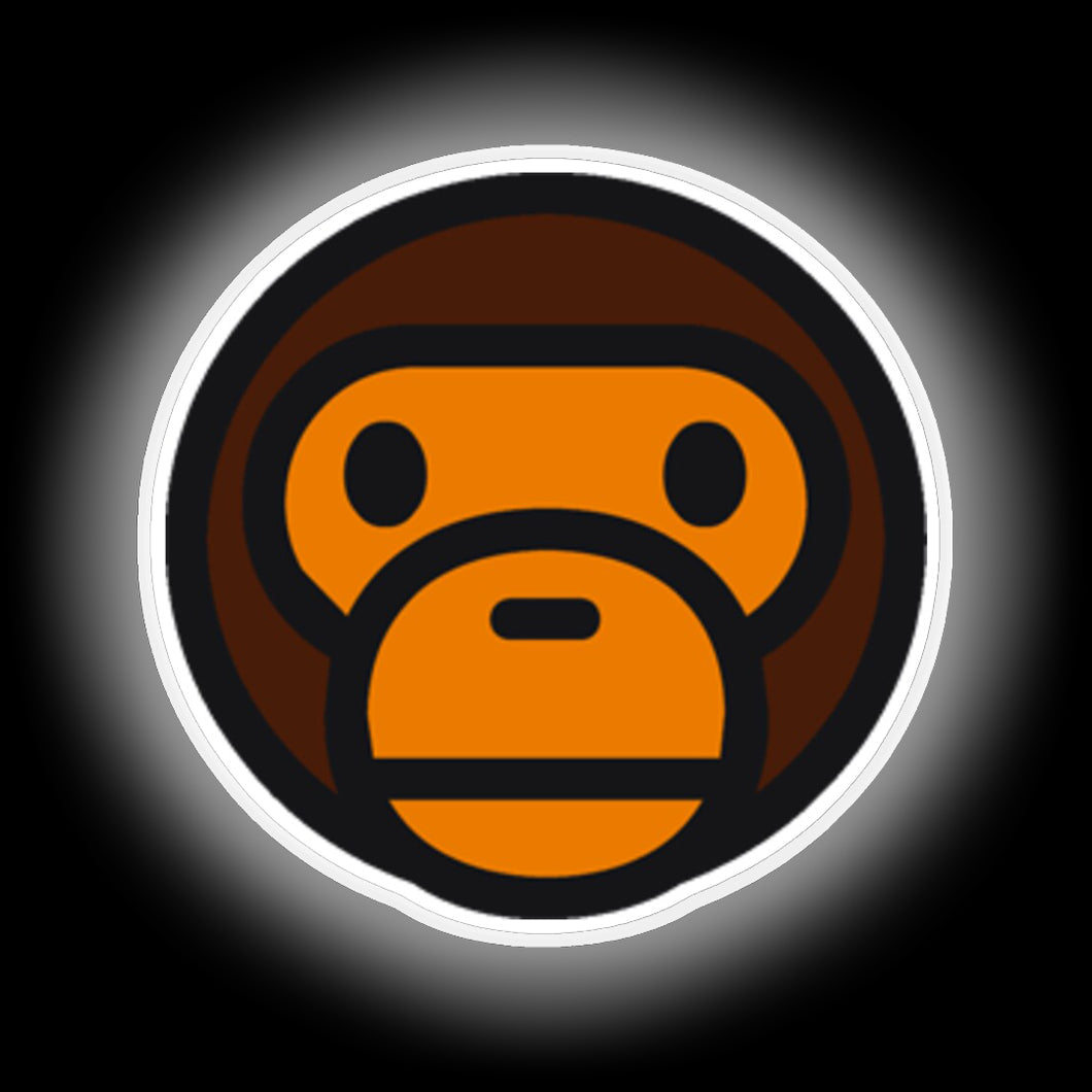 Monkey Bape neon sign