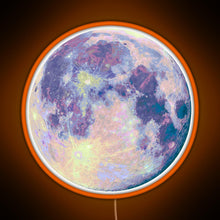 Load image into Gallery viewer, Moon RGB neon sign orange