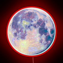 Load image into Gallery viewer, Moon RGB neon sign red