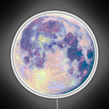 Load image into Gallery viewer, Moon RGB neon sign white 