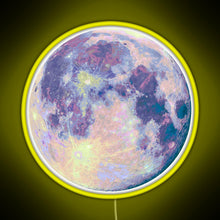Load image into Gallery viewer, Moon RGB neon sign yellow