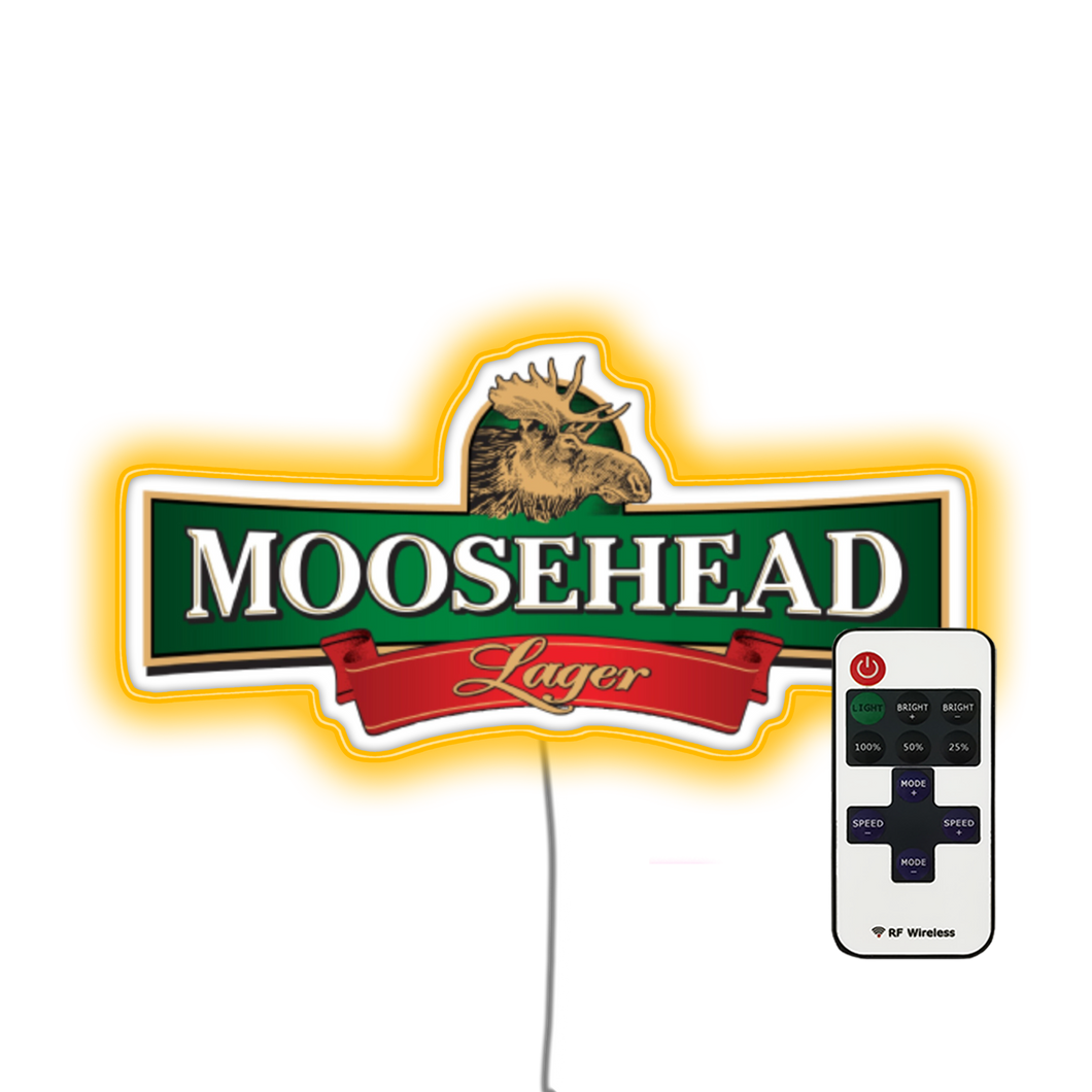 Moose Head 2021 Bar Neon Sign