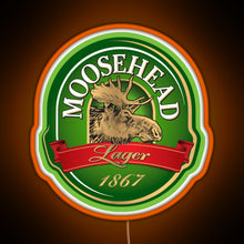 Load image into Gallery viewer, Moosehead Beer American pale ale RGB neon sign orange
