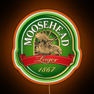 Moosehead Beer American pale ale RGB neon sign orange