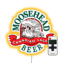 Load image into Gallery viewer, Moosehead Drink Lager Bar Neon Sign