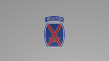 Load image into Gallery viewer, 10th mountain division wall light