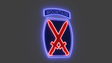 Load image into Gallery viewer, 10th mountain division wall lights made with led