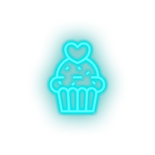 Load image into Gallery viewer, muffin Cake dessert love muffin relationship romance valentine day Neon led factory