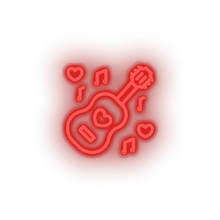 Load image into Gallery viewer, music Guitar love music note relationship romance valentine day Neon led factory
