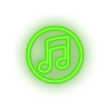 Load image into Gallery viewer, green music social network brand logo led neon factory