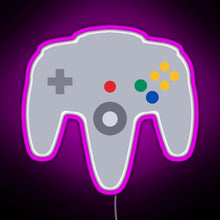Load image into Gallery viewer, N64 controller RGB neon sign  pink