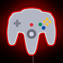 Load image into Gallery viewer, N64 controller RGB neon sign red
