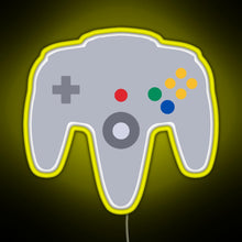 Load image into Gallery viewer, N64 controller RGB neon sign yellow