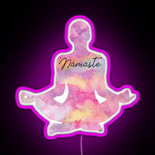 Load image into Gallery viewer, Namaste RGB neon sign  pink