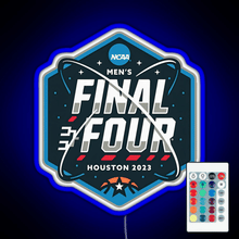 Load image into Gallery viewer, NCAA Men s Final Four 2023 Houston Basketball RGB neon sign remote