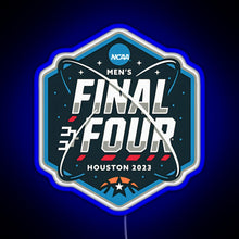 Load image into Gallery viewer, NCAA Men s Final Four 2023 Houston Basketball RGB neon sign blue
