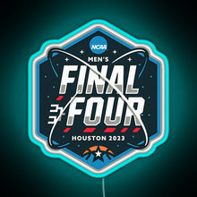 Load image into Gallery viewer, NCAA Men s Final Four 2023 Houston Basketball RGB neon sign lightblue 