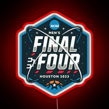 Load image into Gallery viewer, NCAA Men s Final Four 2023 Houston Basketball RGB neon sign red