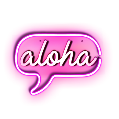 Aloha neon sign