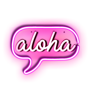 Aloha neon sign