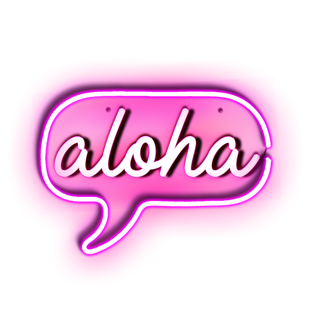 Aloha neon sign