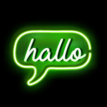 Load image into Gallery viewer, HALLO GERMAN NEON SIGN