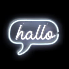 Load image into Gallery viewer, Hallo Led signs - White